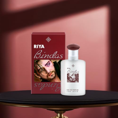 Image of Riya Bindas Maroon Perfume For Men | A Sensational Blend Of Aromatic & Mint | Long Lasting Fragrances 30 ml | Eau De Parfum