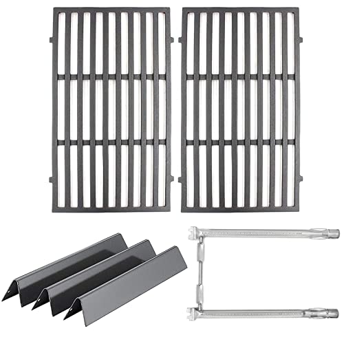 Hongso Spirit E-210 Replacement Parts for Weber Spirit 200 Series E210 S210 E215 S215 220 II GS4 E-210 E-220 Grill (Front-Mounted Control) 17.5 Grill Grates 15.3 Flavorizer Bars 18 Burner Tubes