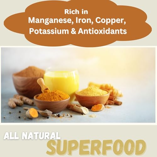 Chérie Sweet Heart Turmeric Cinnamon Superfood Blend – Organic Golden Milk Powder with Coconut Milk, Cinnamon, Ginger, and Black Pepper – Vegan, Non-GMO, Gluten-Free – 8 oz
