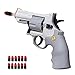 Revolver Toy with 96 PCS Soft Foam Refill Bullets,Compatible with Water-Beads Toy for Children Adult Shooting Games Play
