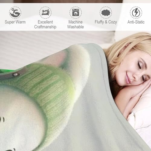 Manta suave para frío en cama y silla de sofá transpirable 6