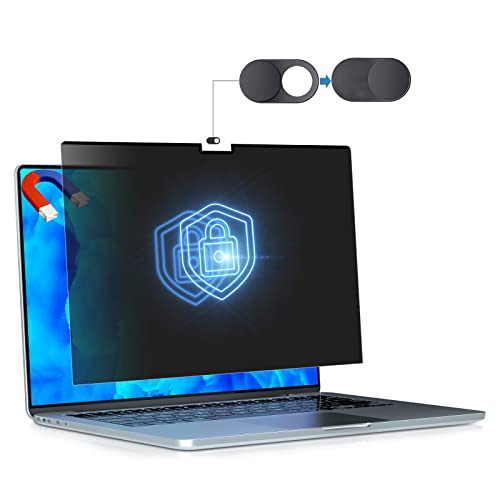 STARY MacBook Pro 14 Inch Privacy Screen, Magnetic Removable Privacy Screen Protector for MacBook Pro 14 Inch 2021 (A2442) with M1 Pro / M1 Max, 14.2 In Anti-Glare Anti Blue Light Filter Compatible with Macbook Pro for Eye Protection