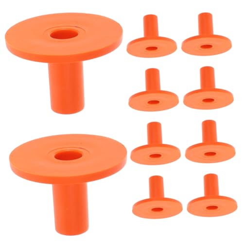 Abaodam Drum Cymbal Sleeves Short Set of 10 Plastic Cymbal Sleeves Replacement Parts