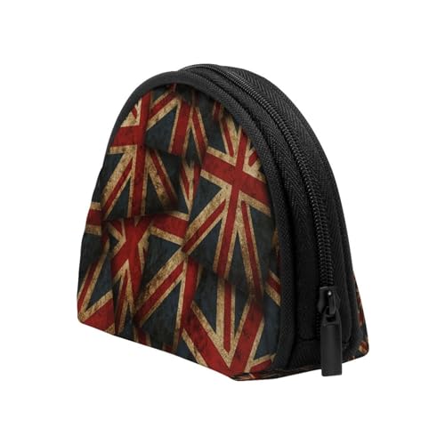 Portable Coin Purse Vintage Uk British Flag Mini Zippered Money Pouch Card Holder4