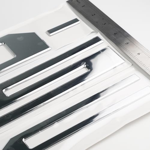 TMWDVBL7 Tailgate Insert Letters Fit for F150 2021 2022 2023 2024 2025 2026 3D Emblems with Strong Adhesive 251008 (1 PCS) (2021-2026 Silver)
