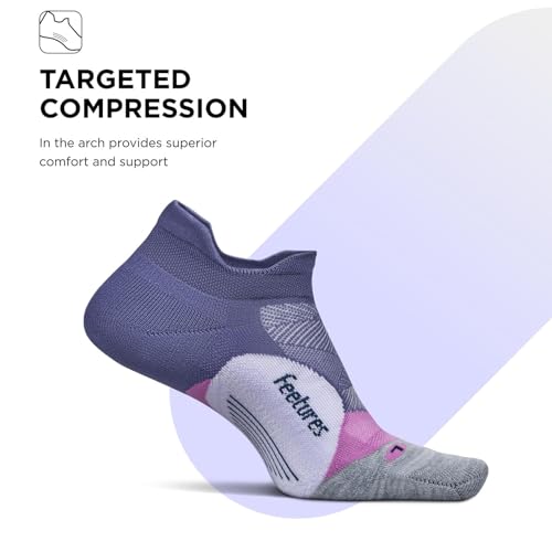 Image of Feetures Elite Light Cushion No Show Tab Sock Wave