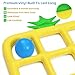 Jasonwell Tic-Tac-Toe Pool Toys Games - Giant Floating Tic Tac Toe Game Float with 10 Balls Pineapple Pool Game Party Toy Floats Yard Field Day Games Outdoor Beach Toys for Adults Teens Kids (Yellow)