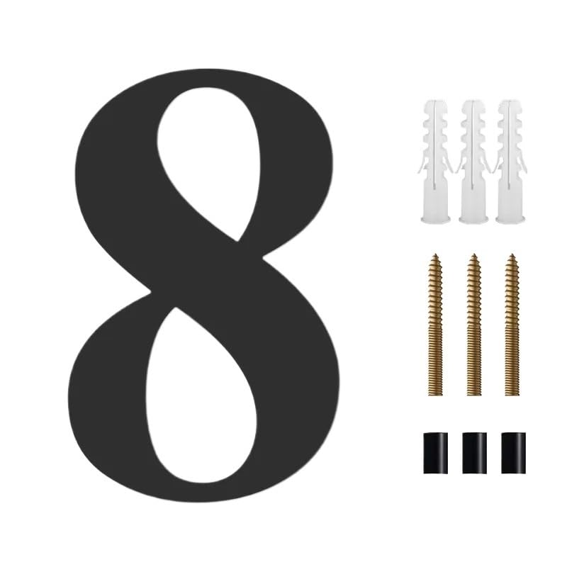 Numero de maison extérieur design 3D de 200 mm pour sublimer votre entrée