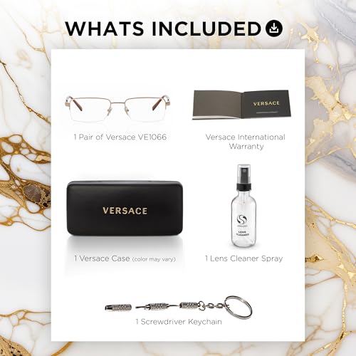 Image of Versace VE1066 SQUARE Shape Eyeglass with Luxury Eyewear kit