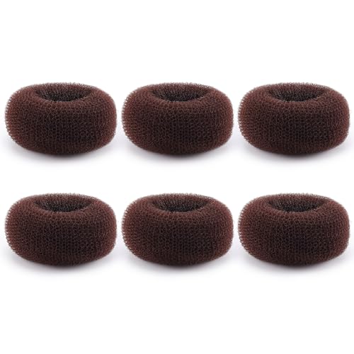 Extra Small Hair Bun Maker for Kids (2 Inch), 6 PCS Bun Maker Hair Accessories, Chignon Hair Donut Sock Forms Buns, Christmas Gifts for Teen Girls Hair Stuff