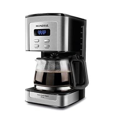 Cafeteira Elétrica Dolce Arome Digital, Mondial, 220V, 800W, Preto/Inox - C-44-32X-SDI