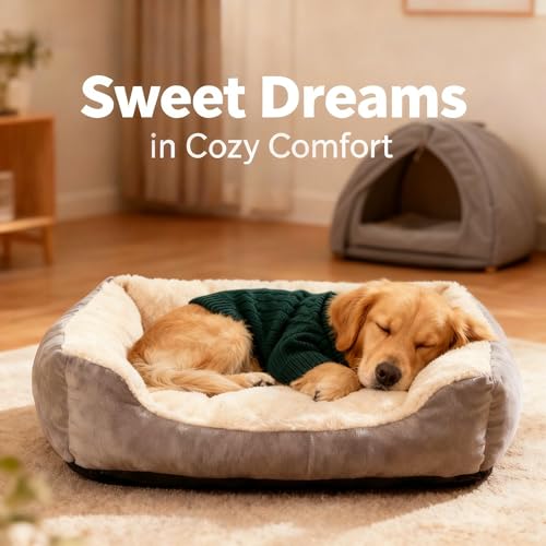 Image of Small /Medium Dog Sweater, Warm Dog Winter Coat w /Sleeves, Comfortable High Neck Premium Dog Clothes for Golden Retriever-Best for Holidays, Daily Walks XXL Green