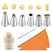 YIFEIJIAO, 10 Piezas, convertidor de Manga pastelera, boquillas para glaseado, Puntas, Crema pastelera, Kit de decoración de Pasteles-Naranja