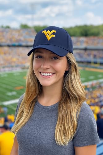 Gorra clásica ajustable West Virginia azul miniatura 3