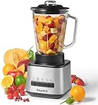 Starfrit 1.5L Blender - 450W with Stainless Steel Blades - 2 Speeds & Pulse Mode - Graduated Glass Pitcher - Non-Slip Feet