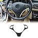 ABS Carbon Fiber Style Steering wheel sequins Frame Trim For BMW 3 Series E87 1 Series 3/5 Door Hatchback Coupe E92 E93 E90 2004-2012
