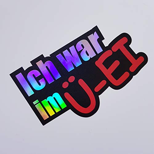folien-zentrum Ich war im Ü-Ei 12x7,5cm Auto Aufkleber Oilslick schwarz Farbwechsel Rainbow Flip Flop Hologramm Metallic Effekt JDM Tuning Sticker Decal Fun folien-zentrum Ich war im Ü-Ei 12x7,5cm Auto Aufkleber Oilslick schwarz Farbwechsel Rainbow Flip Flop Hologramm Metallic Effekt JDM Tuning Sticker Decal Fun