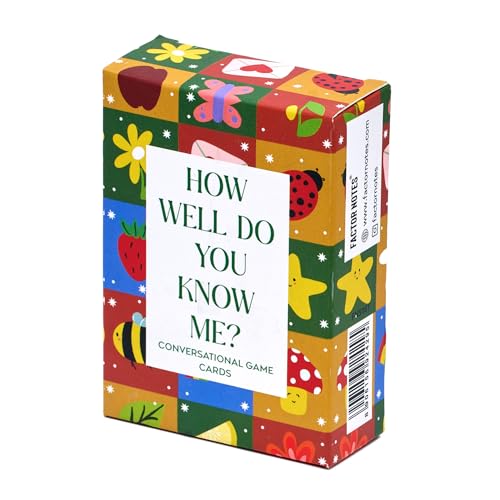 Image of FACTOR NOTES Conversational Cards : How Well Do You Know Me?