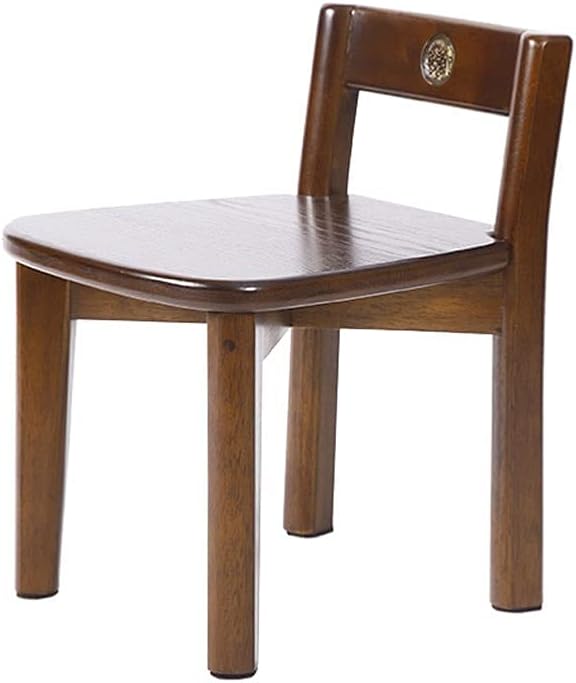 Minimalist Fashion Creative Children's Small Stool Backrest Small Chair Low Stool Non-Slip Wooden Stool for Kids Adult Creative Small Low Stool Casual