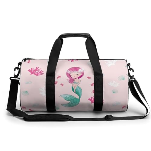 Sac de sport sirène 45x23cm - Bagage cabine léger multifonction gym et voyage