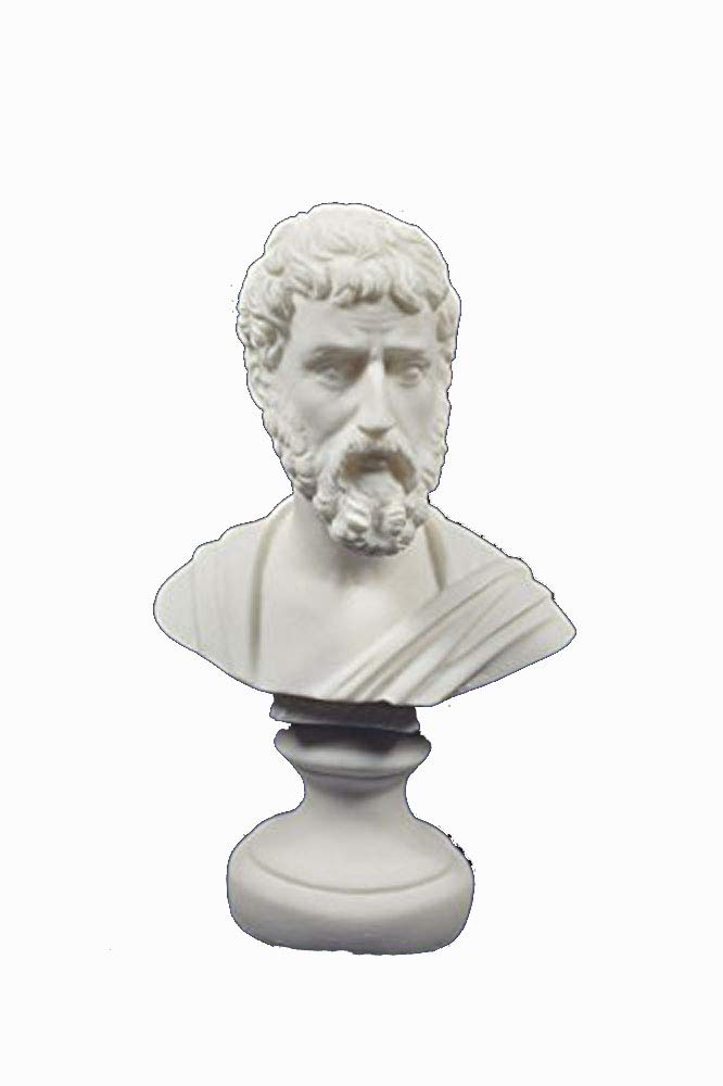 Estia Creations White Sophocles Bust Ancient Greek Philosopher Sculpture