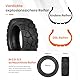 D8L 9x3,0-5,5 Tubeless Reifen 9 Zoll Offroad Reifen für Kukirin G2 Pro Elektroroller Vorne/Hinten Verschleißfester Vakuumreifen Ersatzräder Pannensicher (2 Stück)