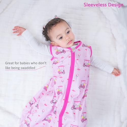 Image of LollyBanks Sleep Sack, 100% Cotton Neutral Baby Sacks, 0.5 TOG Sleep Sacks Lightweight with 2-Way Zipper