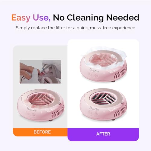 Image of MelodySusie 210Pcs Disposable Filter Papers for HProA Nail Dust Collector