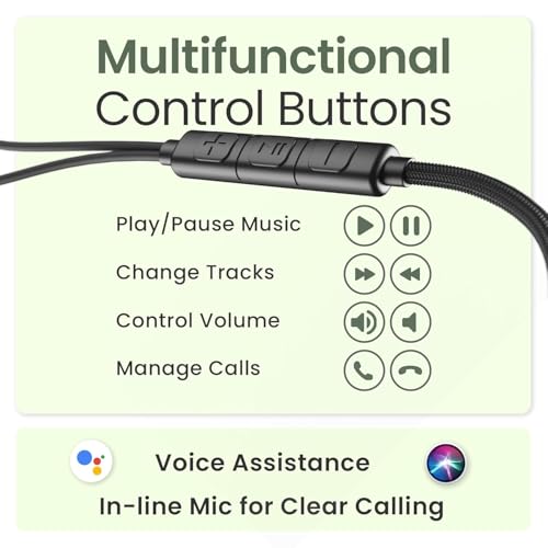 Image of Type-C Earphones for One-Plus 13s / 13 s Earphones Original Like Wired in-Ear Headphones Stereo Deep Bass Headset Earbud with Type-C Audio Jack, Mic (C106-4, Multi)