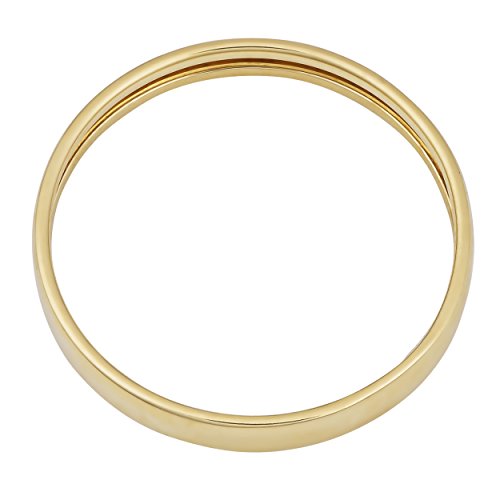 Kooljewelry 14k Gold 3 mm High Polish Wedding Band Ring (yellow or white)2