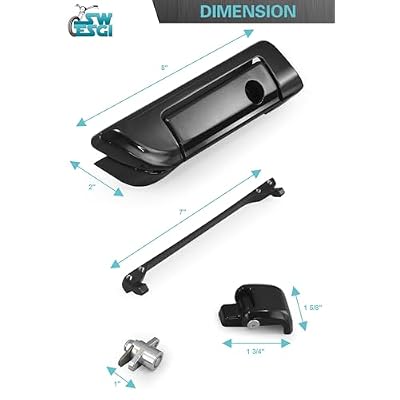Tour Trunk Latches Black,Tour Trunk Lid Latch with Keys Fit for Harley Touring Road King Road Glide Street Glide Electra Glide Ultra-Classic 2014-2025