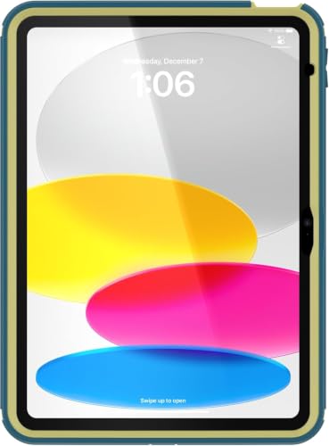 Image of OtterBox iPad (A16) & iPad 10th Gen (Only) Defender Series Case - Roar & Explore (Blue) - Multi-Layer Protection - Four Position Stand - Built-in Screen Protector - Port Covers - Apple Pencil Storage