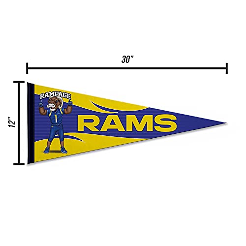 Image of Rico Industries NFL Football Mascot inch 12 inch x 30 inch Felt Wall Decor Pennant - Great for Home /Bed Room /Man Cave Decor