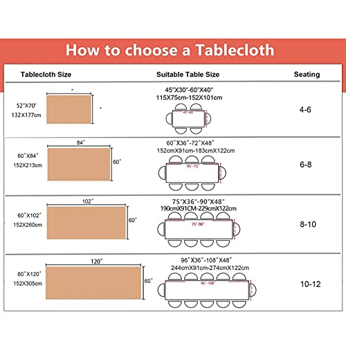 Vintage Floral Rectangle Tablecloth Shabby Chic Flower Table Cloth Spring Table Cover Waterproof For Dinner Kitchen Picnic, Pink, 60X84 Inches #TOP6