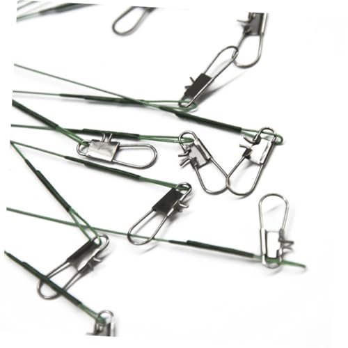Kit de engarces de acero inoxidable para líder de pesca miniatura 4