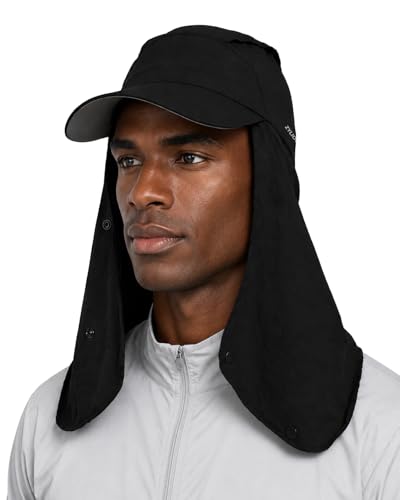 Image of Zylioo XXL Sun Hat for Big Heads, Neck Flap Fishing Cap | Roomier Outdoor Fit-Rear drape and soft crown give fuller head shapes cooler coverage on bright days.