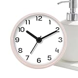 Wasserdichte Duschuhr - Wand batteriebetriebener Saugnapf Wecker,Batteriebetriebene Küchenuhr - Für Küche, Badezimmer, Sauna, Indoor-Badewanne, Swimming-Pool, Apartment und Studentenwohnheim