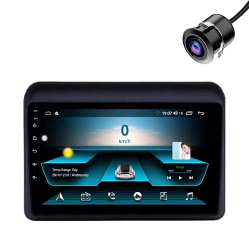Image of Modorwy Original QLED 9 inch Zlink Car Android Stereo | OS 13 | 2GB+32GB | Display Support Car Play & Android Auto | incl. AHD Rear Camera & Frame Compatible with Maruti XL6-1 Year Warranty