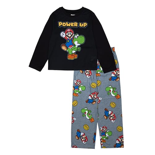 Nintendo Boys 2-piece Loose-fit Pajama Set Soft & Cute for Kids 8