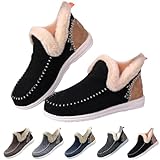 Kazynaptix Women's Winter Plush Lined Flat Shoes...