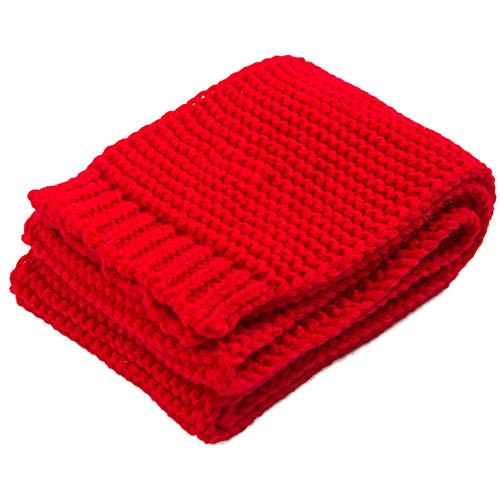 Preisvergleich Produktbild Kinder gestrickter Schal Winter warm Halswärmer Jungen Mädchen einfarbig Schal