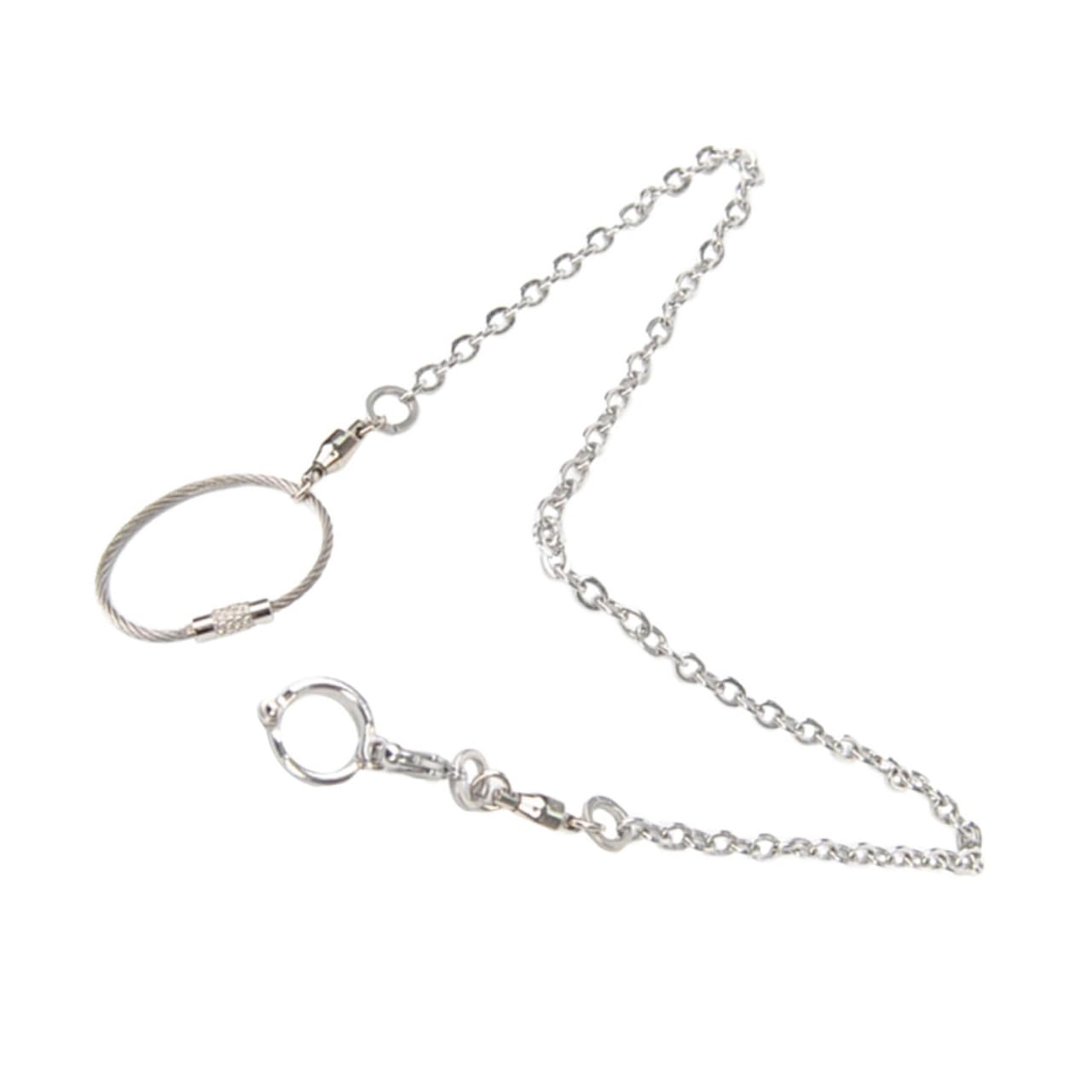 Abaodam Parrot Foot Ring Stainless Steel Ankle Chain for Outdoor Training Injury Prevention Bird Harness for Cockatiels and Lovebirds Easy to Wear Open Design Bird Foot