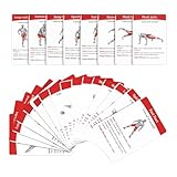 Portable Exercise Deck, 36 Fitness Cards Set, 3.5 Inches Training Guide with Illustrated Workouts, Workout Accessory for Home Gym, Exercise Tool with Design, Fitness Gear for Beginners Advanced