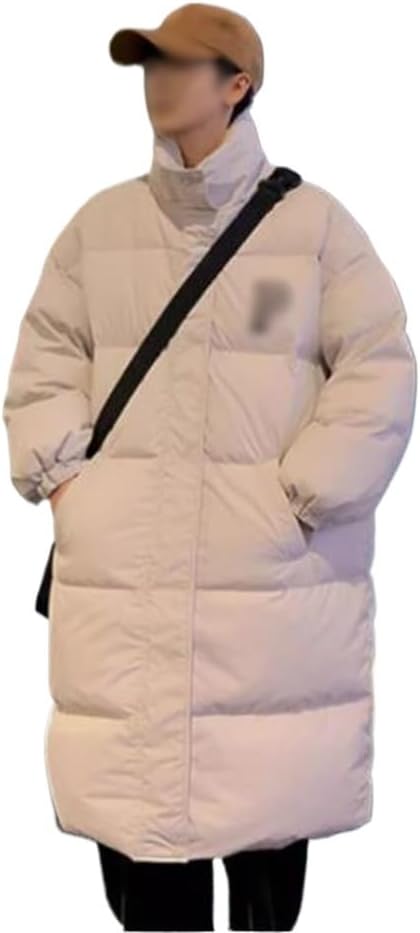 VIDI Bread Clothing In The Long Down Jacket Winter Korean Version Loose Stand Collar Over The Knee Coat