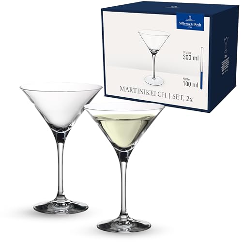 Villeroy & Boch - Purismo Martiniglas Klar, Spülmaschinenfest, Gläser, Trinkgeschirr, Kelche, Kristallglas