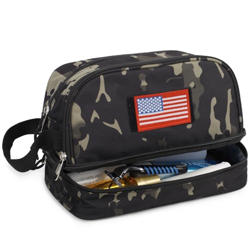 ATRIPACK-Toiletry-Bag-for-Men-Tactical-Travel-Bag-with-Dry-Wet-SeparateWater-Resistant-Hanging-Dopp-Kit-for-Women-with-Large-Capacity-Shaving-Bag-for-TravelSports-ShowerBlack-Camo
