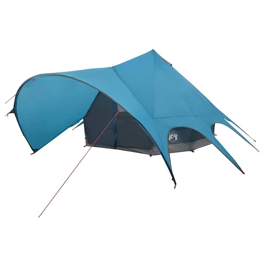 Teepee Zelt für Personen Grün und Grau x x aus 185T Polyester mit PU-Beschichtung, wasserdicht Winddicht, mit Luftventilen, integriertem Licht-Haken, Raumteiler