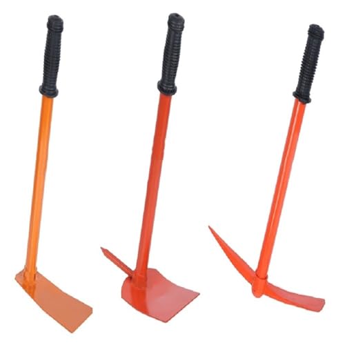 Image of Go Hooked Heavy Duty Garden Kit | Garden Pickaxe (Tiller) & Hand Hoes with Prongs-2 Nos.|Garden Kit Essentials, Strong, Durable Steel Planter Accessories |Gardening Tools for Home Garden- Set of 3