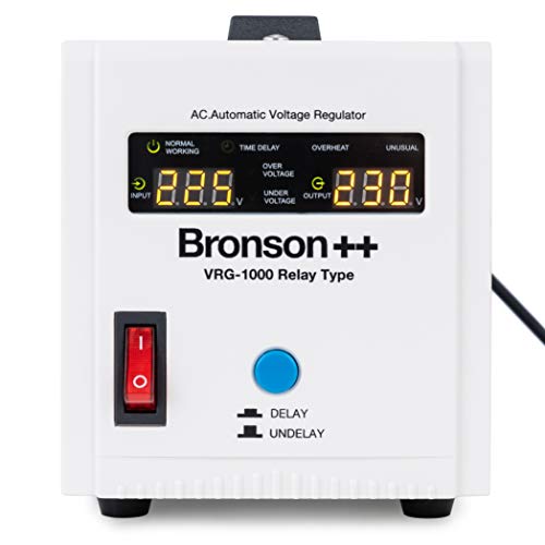 Bronson++ VRG 1000 Spannungsstabilisator 230V AC Spannungsregler 1000 VA