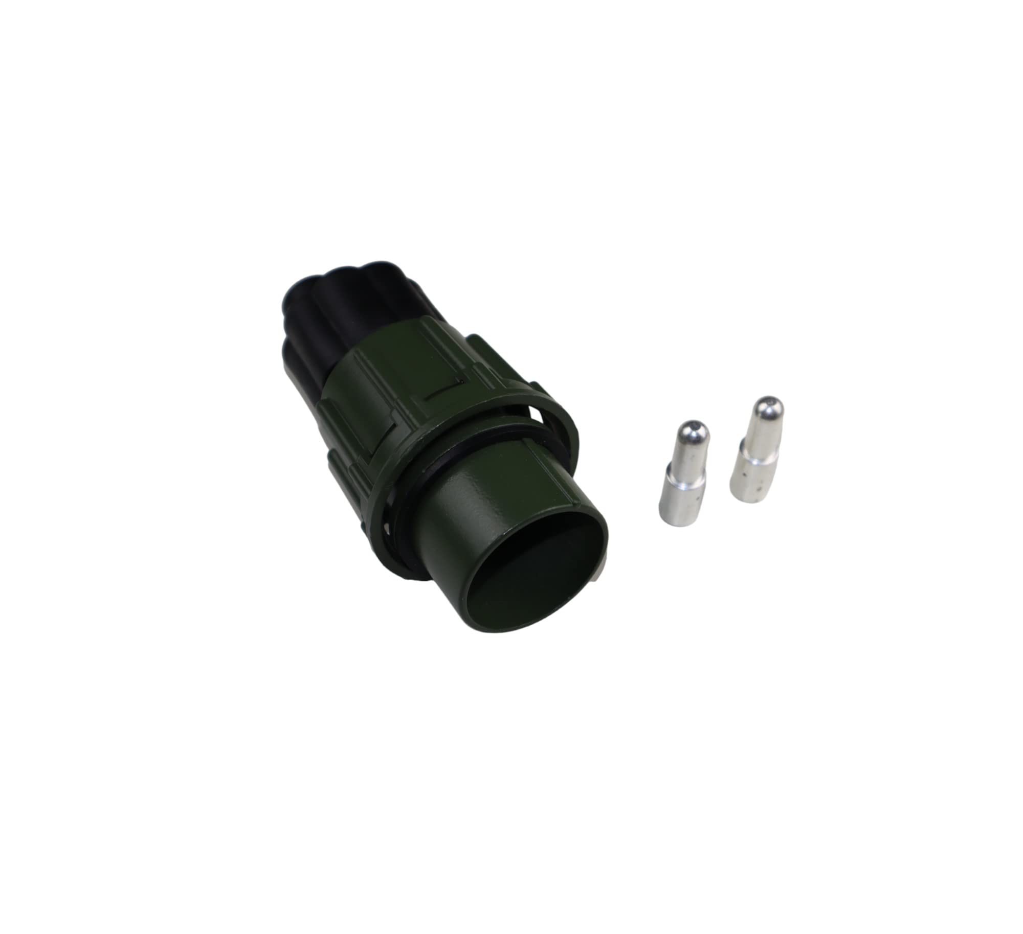 Nato VG96917 - Connettore a 2 poli, 35 mm², con spina di contatto, colore: verde oliva